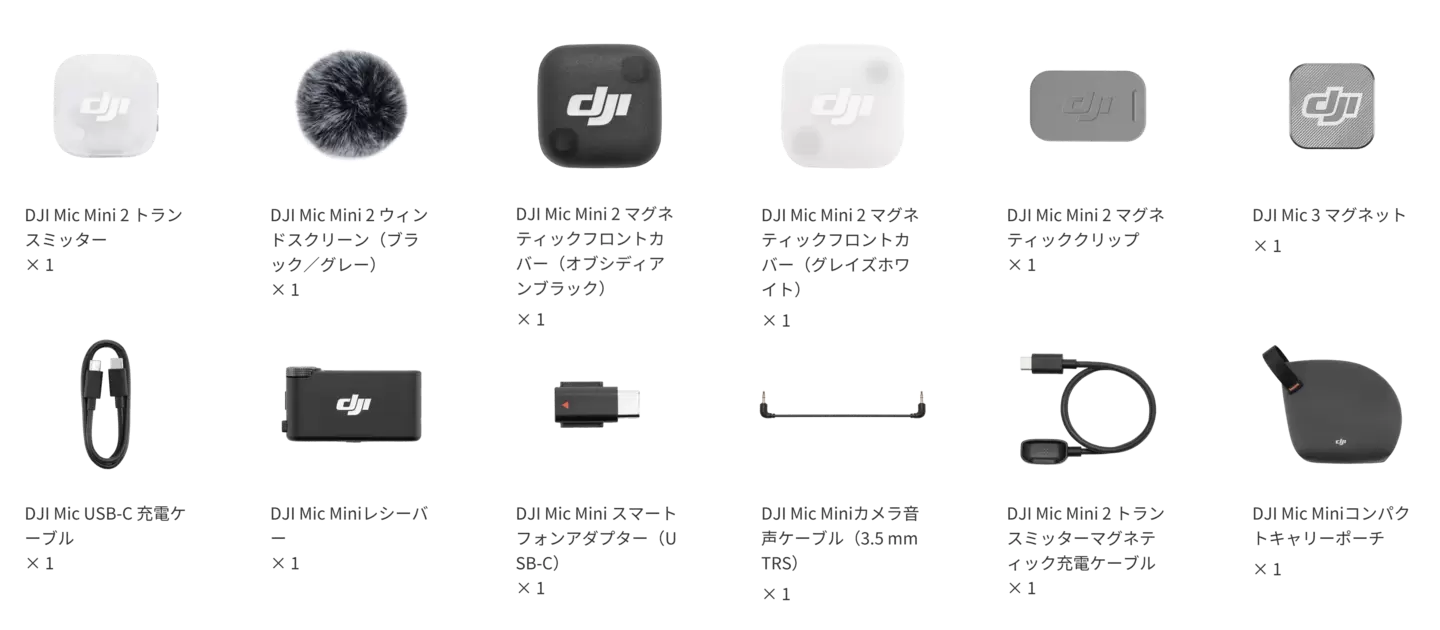 DJI MIC MINI 2（1TX × 1RX）
