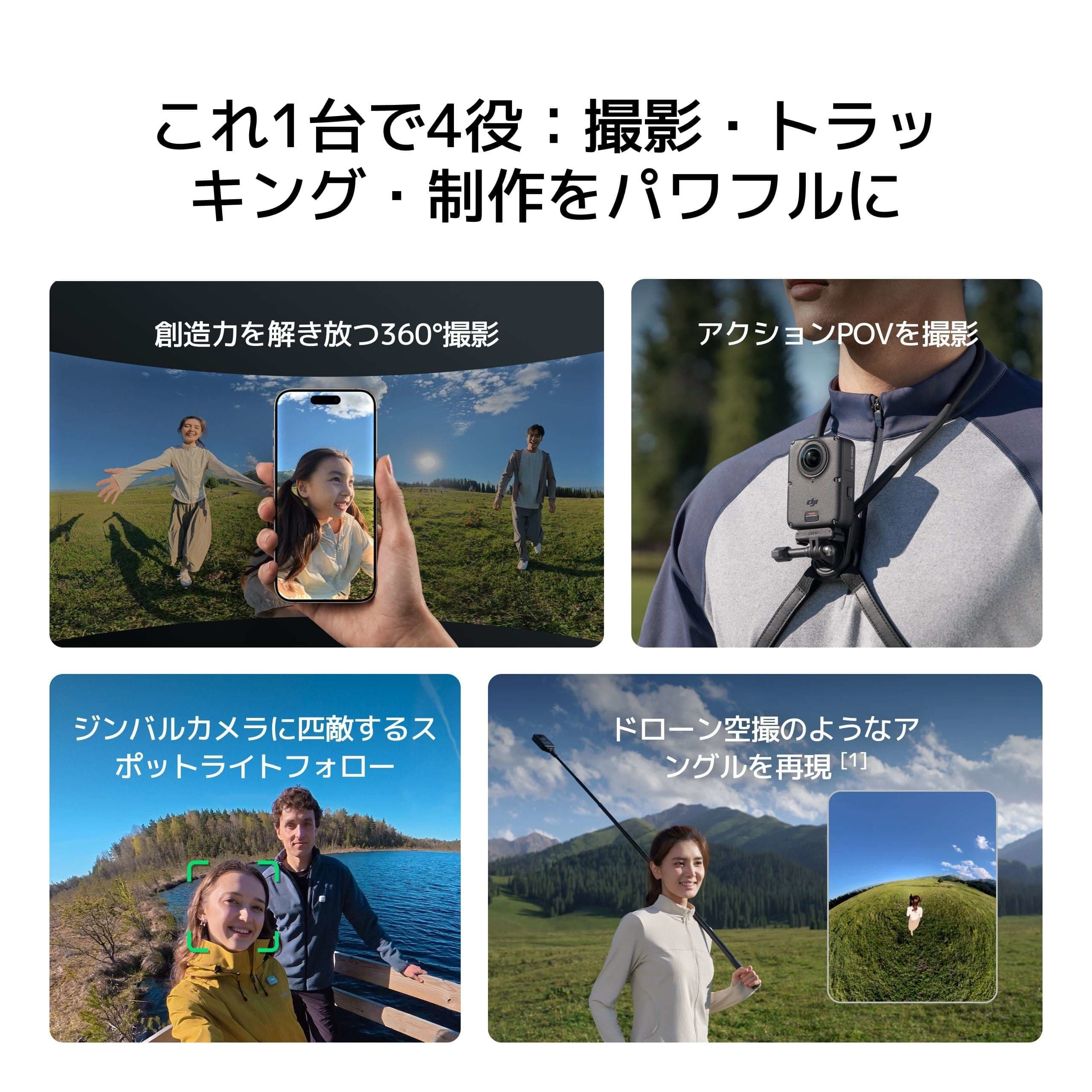 OSMO 360 Ⅱ 同梱物・製品写真