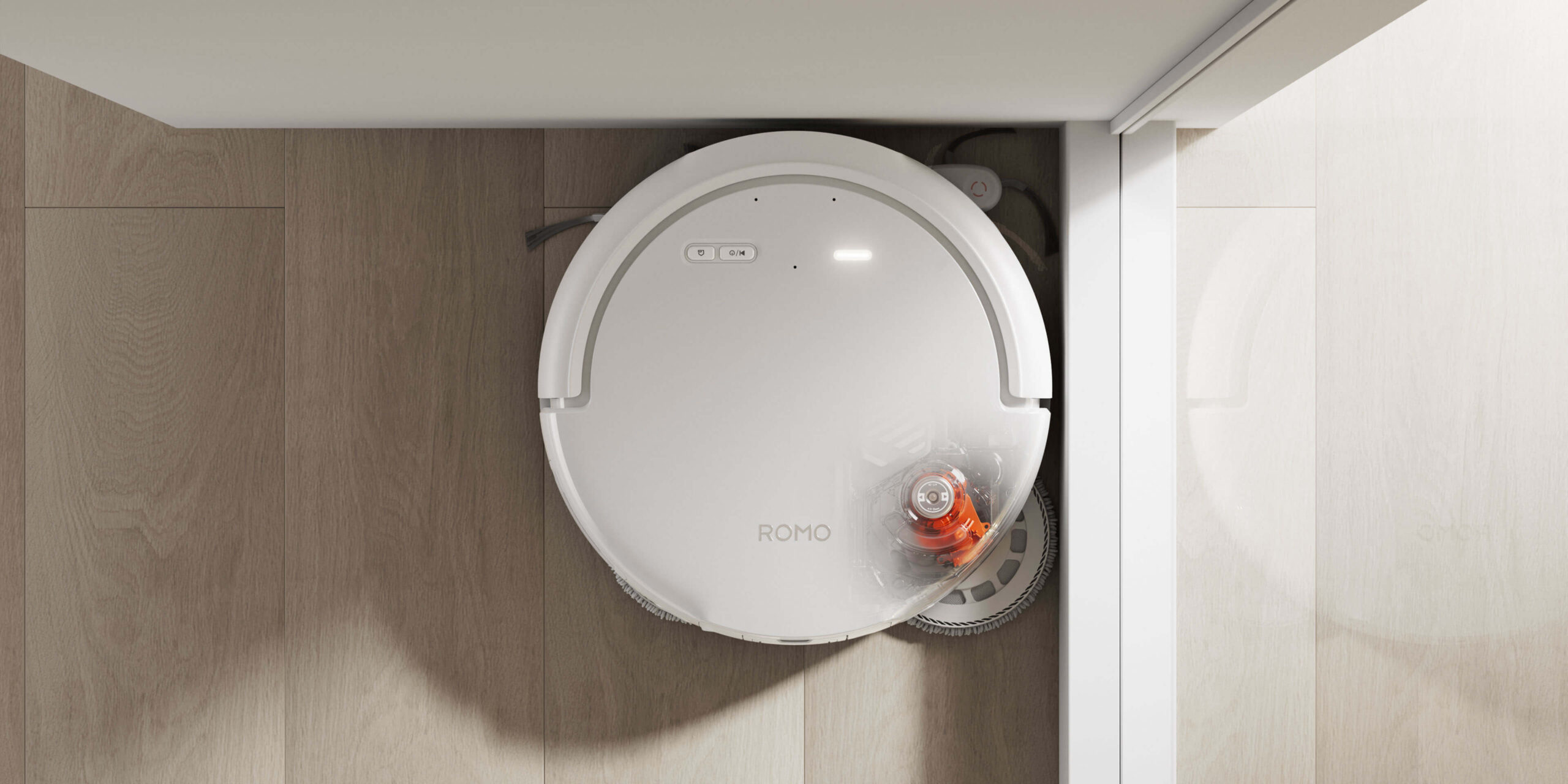 ROMOの自動洗浄ベース