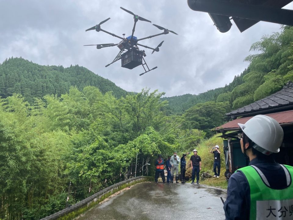ciRoboticsによる大分県由布市の救援物資配送 2
