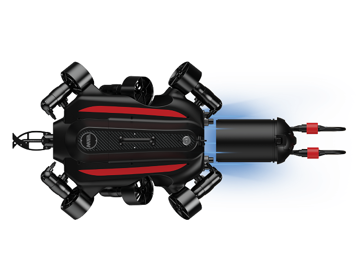 W6 NAVIの交換式バッテリーと給電構成