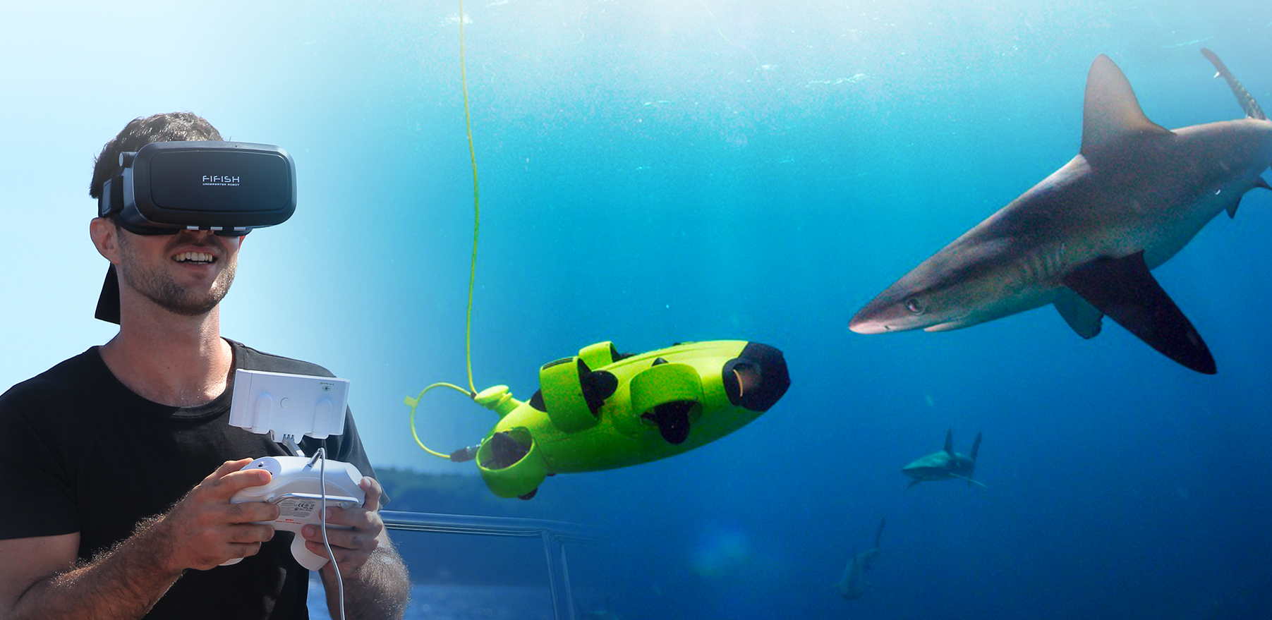FIFISH V6のVRヘッドトラッキング